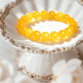 Muatkan imej ke dalam pemapar Galeri, Manjushri Radiant Wisdom&Academic Grow Yellow Agate Gelang
