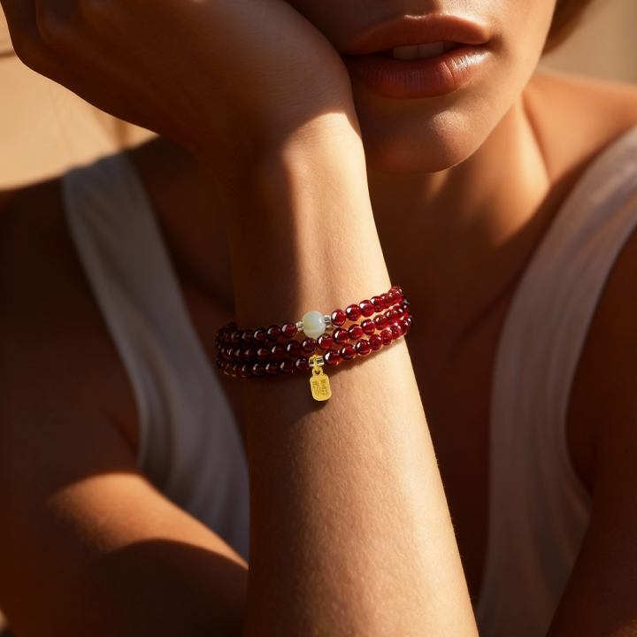 Gelang Batu Akik Kedamaian &amp; Kejelasan Amitābha