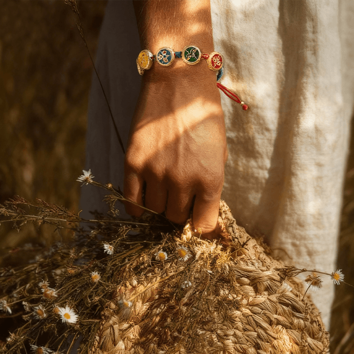 Lima Gelang Tenun Kemakmuran Tibet Jambhalas