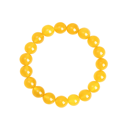 Manjushri Radiant Wisdom&amp;Academic Grow Yellow Agate Gelang