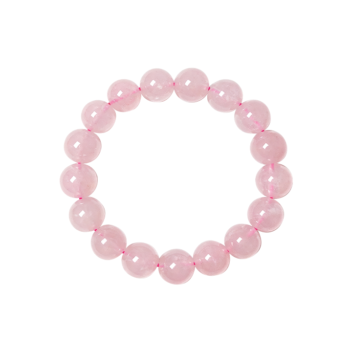 Dainichi Nyorai Heart Radiance Rose Quartz Gelang