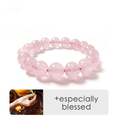 Muatkan imej ke dalam pemapar Galeri, Dainichi Nyorai Heart Radiance Rose Quartz Gelang
