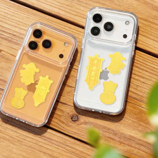 Pelekat Jimat Kerajang Emas untuk Kekayaan, Perlindungan &amp; Nasib Baik