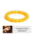 Muatkan imej ke dalam pemapar Galeri, Manjushri Radiant Wisdom&Academic Grow Yellow Agate Gelang
