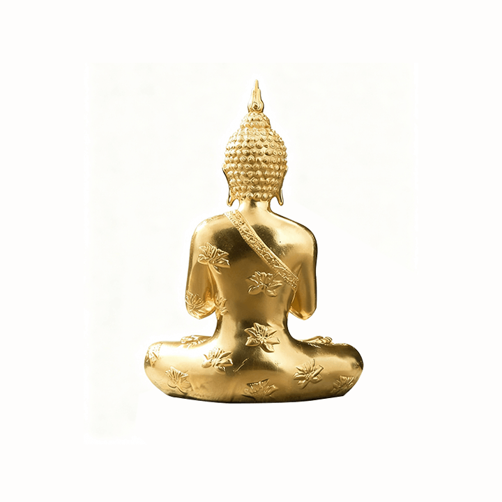 Patung Buddha &amp; Persembahan -- Kuil Luohan