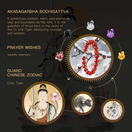 Gelang Batu Akik Merah Keberanian Tak Terhingga Akashagarbha
